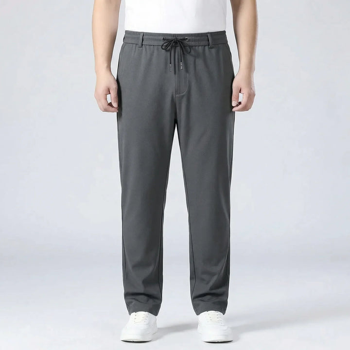Straight Fit Elastic Waist Casual Pants - Donnie