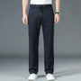 Straight Fit Elastic Waist Casual Pants - Donnie