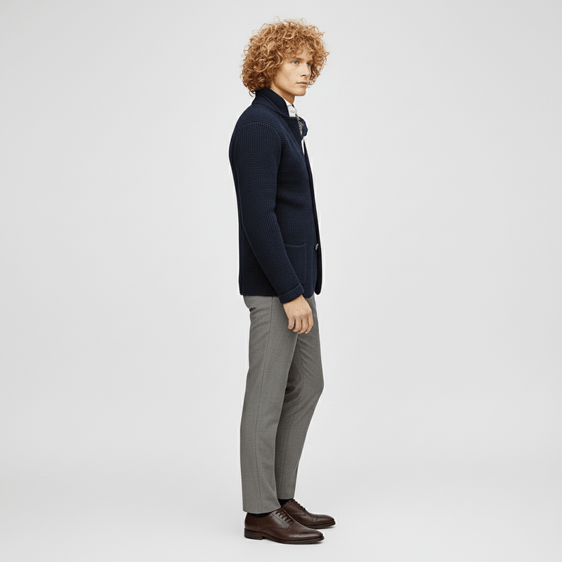 Strukturierter Strickjacke Mit Langen Ärmeln - Lennox