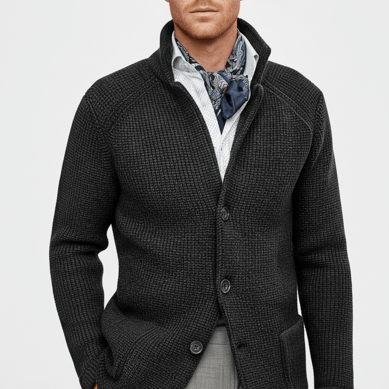 Strukturierter Strickjacke Mit Langen Ärmeln - Lennox