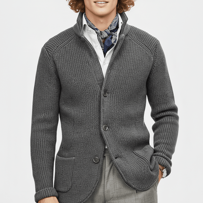 Strukturierter Strickjacke Mit Langen Ärmeln - Lennox
