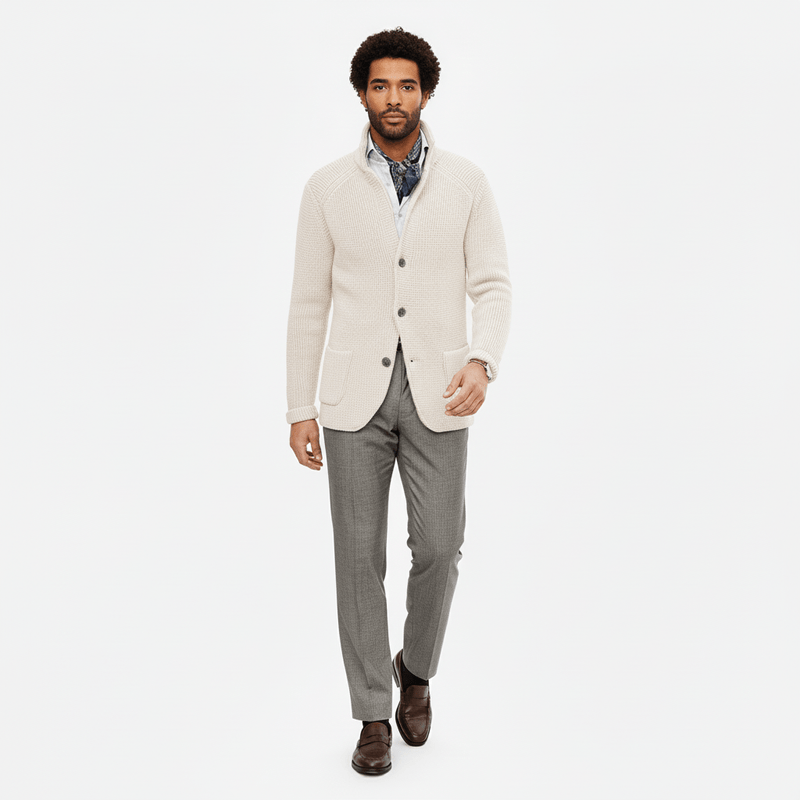 Strukturierter Strickjacke Mit Langen Ärmeln - Lennox