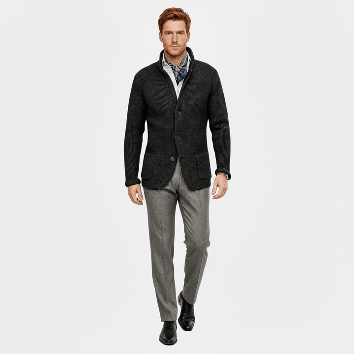 Strukturierter Strickjacke Mit Langen Ärmeln - Lennox