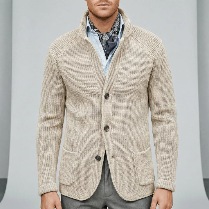 Strukturierter Strickjacke Mit Langen Ärmeln - Lennox