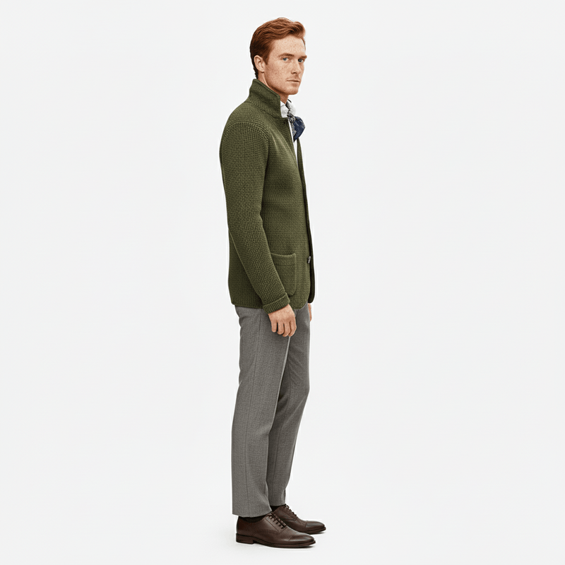 Strukturierter Strickjacke Mit Langen Ärmeln - Lennox