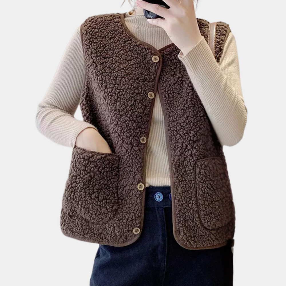Casual Geknoopte Damesbodywarmer - Noa