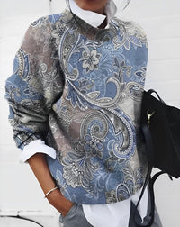 Damen-Top mit Blumenmuster – Alenya