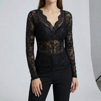 Taillierte Bluse Mit Spitzendetails - Lilia