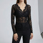 Taillierte Bluse Mit Spitzendetails - Lilia