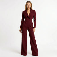 Taillierter Blazer-Jumpsuit Mit Weitem Bein - Luisa