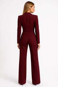 Taillierter Blazer-Jumpsuit Mit Weitem Bein - Luisa
