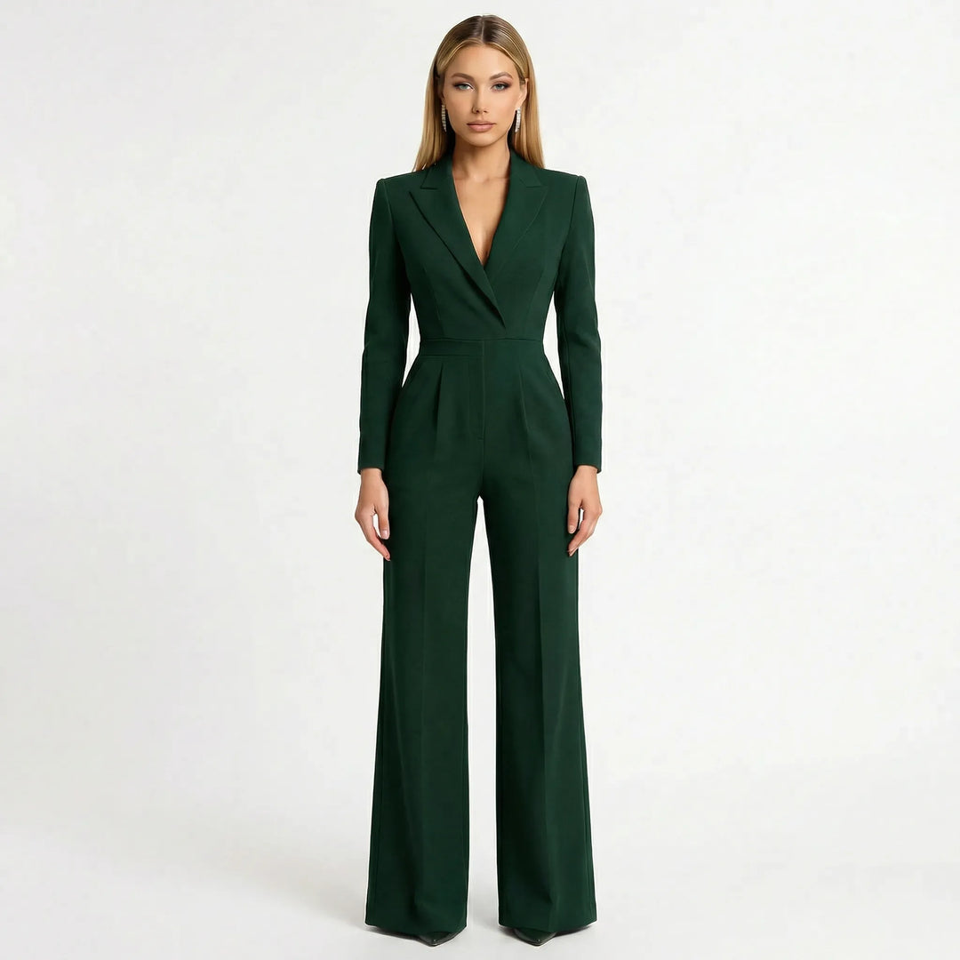 Taillierter Blazer-Jumpsuit Mit Weitem Bein - Luisa