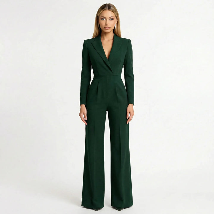 Taillierter Blazer-Jumpsuit Mit Weitem Bein - Luisa
