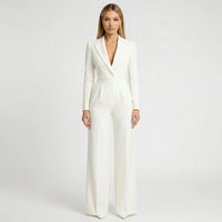 Taillierter Blazer-Jumpsuit Mit Weitem Bein - Luisa