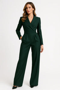 Taillierter Blazer-Jumpsuit Mit Weitem Bein - Luisa