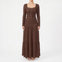 Textured Long Sleeve Tiered Maxi Dress - Rachael