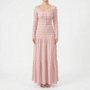 Textured Long Sleeve Tiered Maxi Dress - Rachael