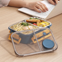 Insulated Food Thermos | Stainless Steel Compartments | Leakproof Lid 4