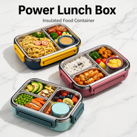 Insulated Food Thermos | Stainless Steel Compartments | Leakproof Lid 1