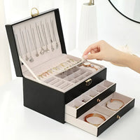 Luxuriöse mehrschichtige Schmuckbox - EleganceBox