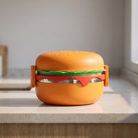 Tiered Novelty Hamburger Shaped Lunch Container - Zestbin