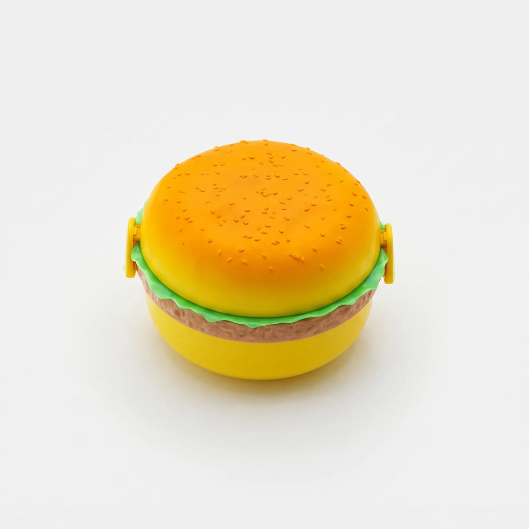 Tiered Novelty Hamburger Shaped Lunch Container - Zestbin