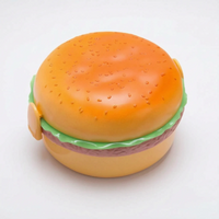Tiered Novelty Hamburger Shaped Lunch Container - Zestbin
