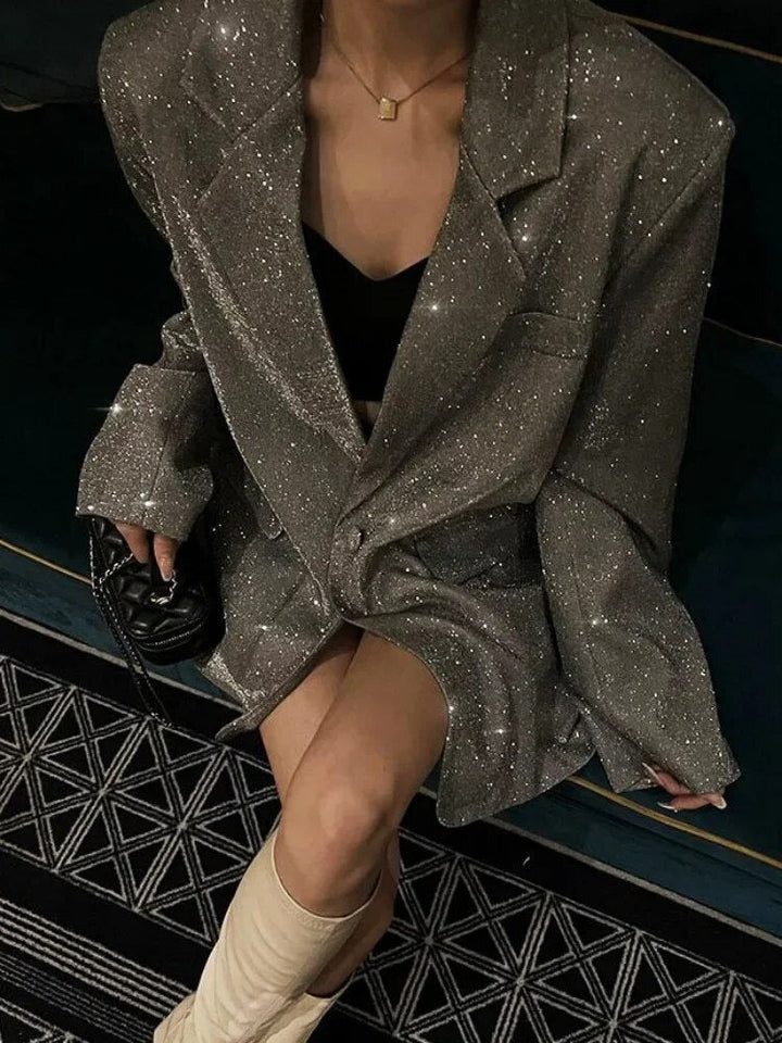 Funkelnder Paillettenblazer - Celeste