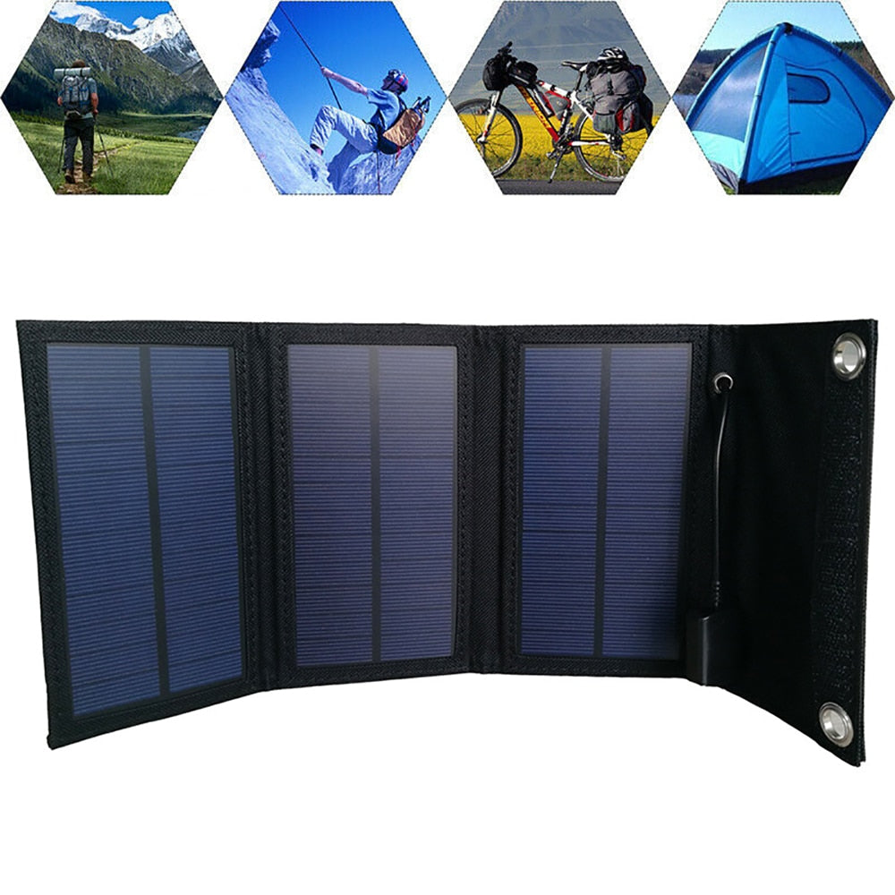 Tragbarer USB Solarlader - SunFoldPro