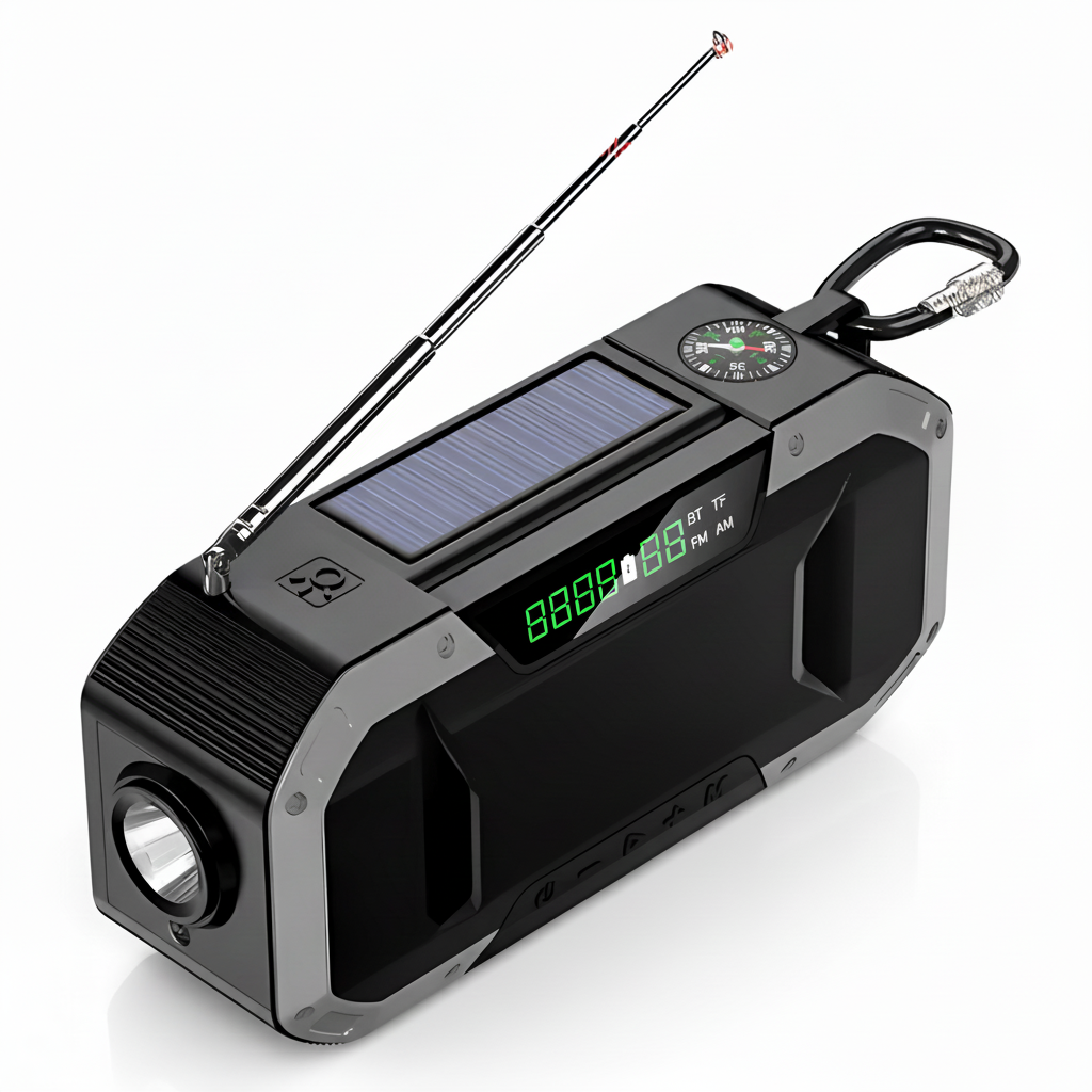 Tragbares Notfallradio Mit Solar - TrailPulse