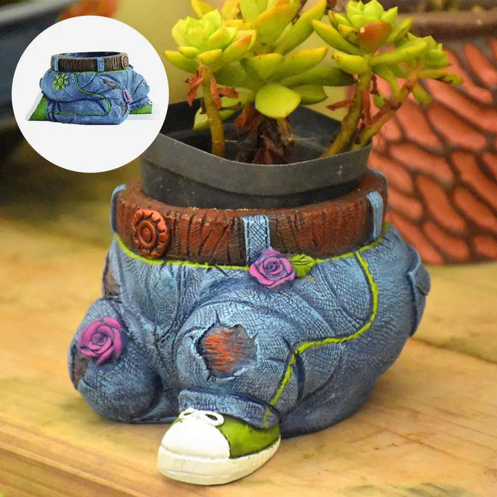Gärtner Harz Sukkulenten-Topf Skulptur - GardenBuddy