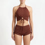Two-Piece Ribbed Swimsuit Set - Zarley