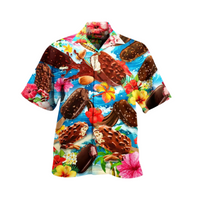 Sommerliches Herrenhemd mit Eiscreme-Print – Luca