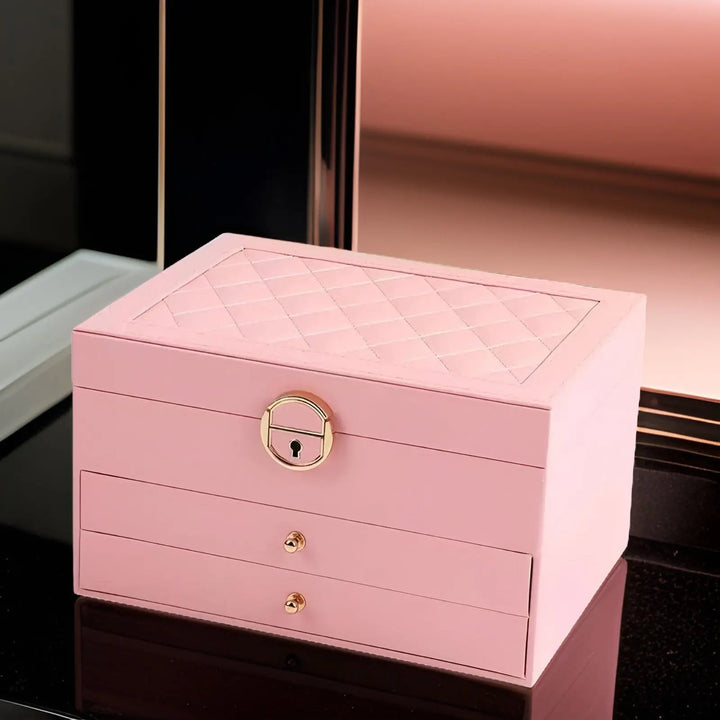 Luxuriöse mehrschichtige Schmuckbox - EleganceBox