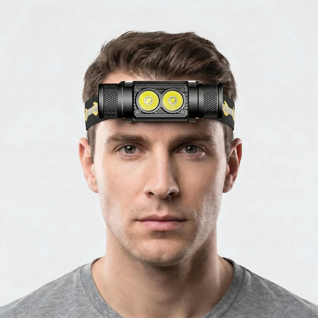 USB Rechargeable LED Head Torch -  Torchlux