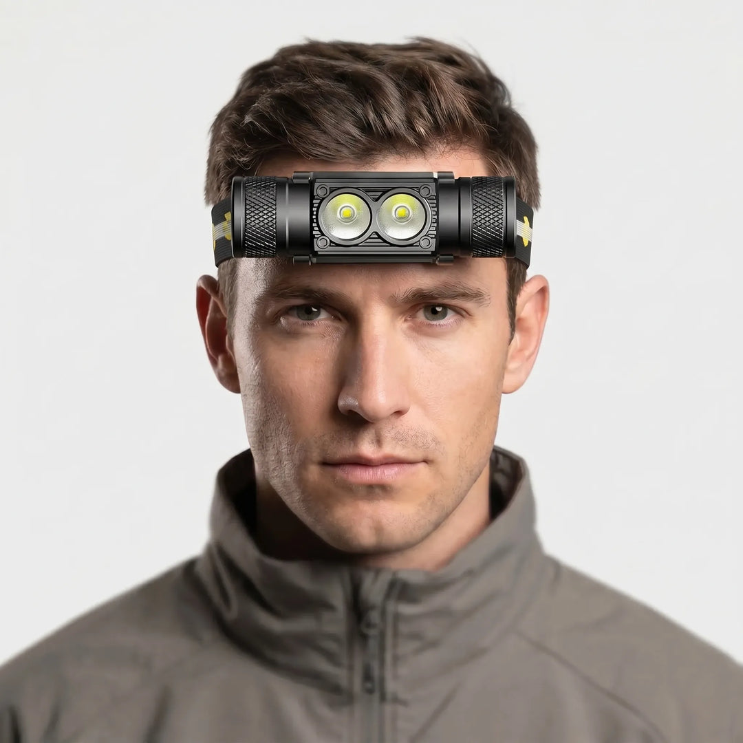 USB Rechargeable LED Head Torch -  Torchlux