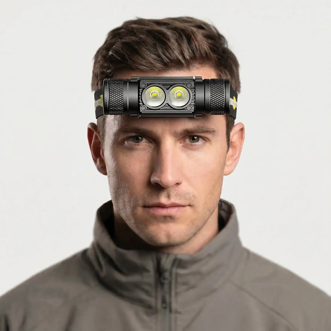 USB Rechargeable LED Head Torch -  Torchlux