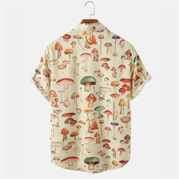 Zomers Heren Shirt met Cartoonprint – Oscar