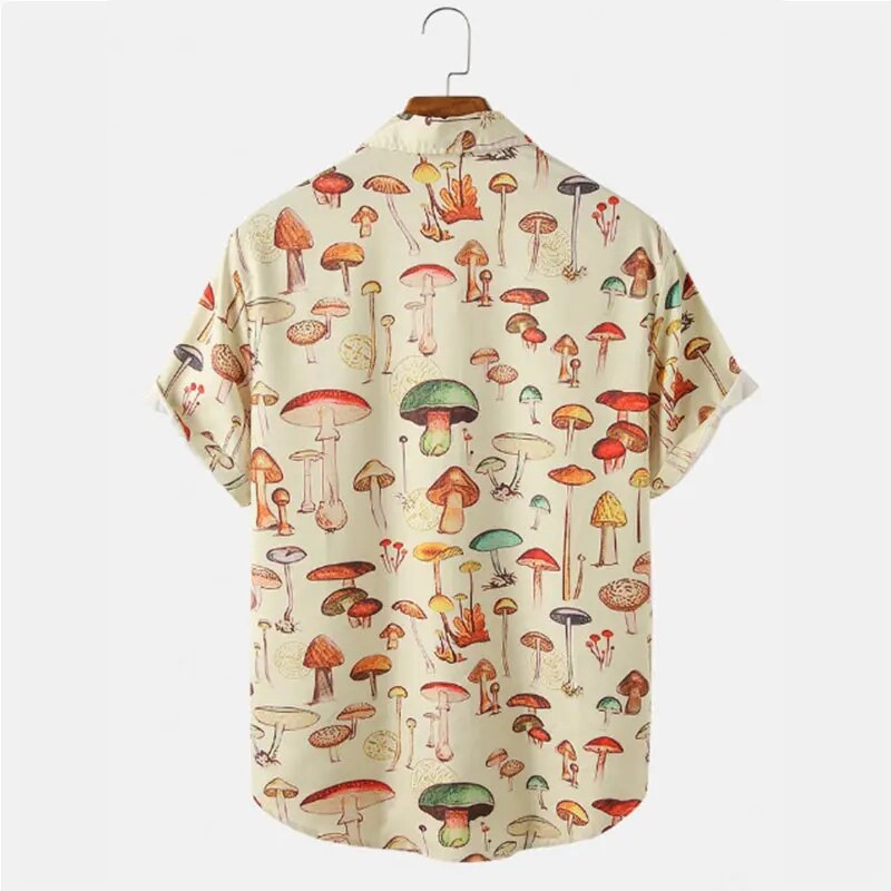 Zomers Heren Shirt met Cartoonprint – Oscar