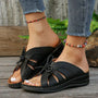 Orthopädische Keilabsatz-Sandalen mit gewölbtem Riemen – Mirella
