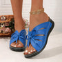 Orthopädische Keilabsatz-Sandalen mit gewölbtem Riemen – Mirella