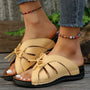 Orthopädische Keilabsatz-Sandalen mit gewölbtem Riemen – Mirella
