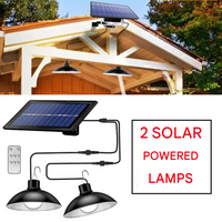 Kabelloses Solar-LED-Lampenset mit Fernbedienung – TwinRay