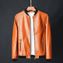 Stilvolle Herren-Lederjacke aus Kunstleder mit präzisen Details – Tarek