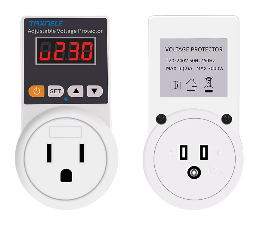 Automatische Spanningsbeveiligingsstekker met Aanpasbare Instellingen – VoltGuard