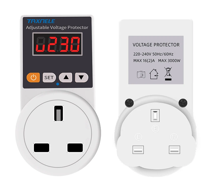 Automatische Spanningsbeveiligingsstekker met Aanpasbare Instellingen – VoltGuard