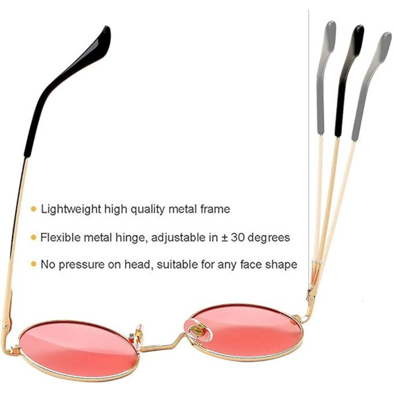 Retro Round Polarized Sunglasses - Lennon