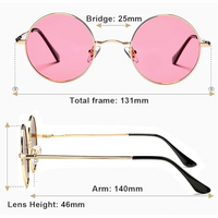Retro Round Polarized Sunglasses - Lennon
