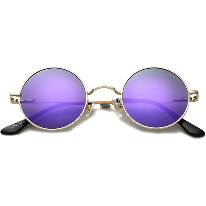 Retro Round Polarized Sunglasses - Lennon