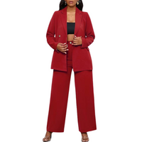 Two-piece Blazer & Wide Pants Women's Business Suit - Wendy